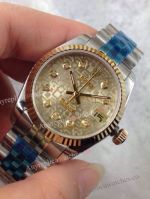 Clone Rolex Datejust 2-Tone Gold Micro Face 31mm Watch